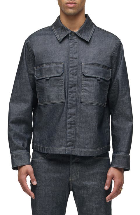 Coated Button-Up Shirt