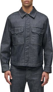 Hudson Jeans Coated Button-Up Shirt