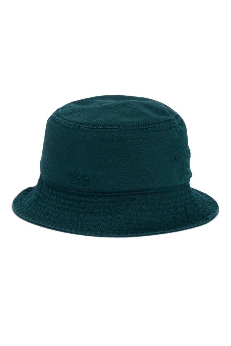 Y-3 Cotton Bucket Hat, Main, color, AURORA IVY