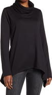 GO COUTURE Swing Hem Cowl Neck Sweater