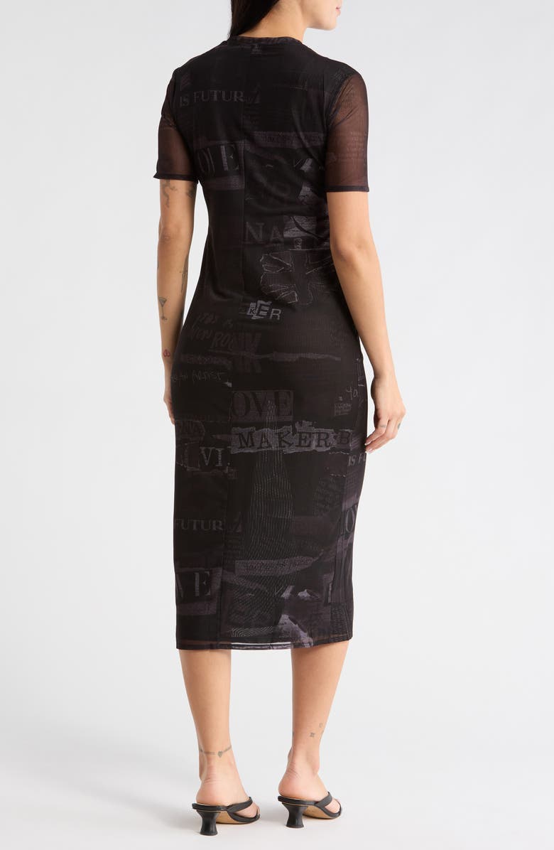 Desigual Knit T-Shirt Dress, Alternate, color, Black