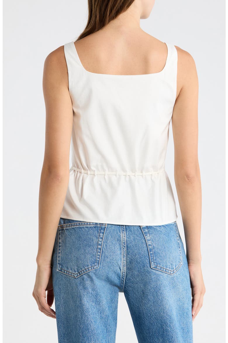 Elowen Poplin Top, Alternate, color, WHITE