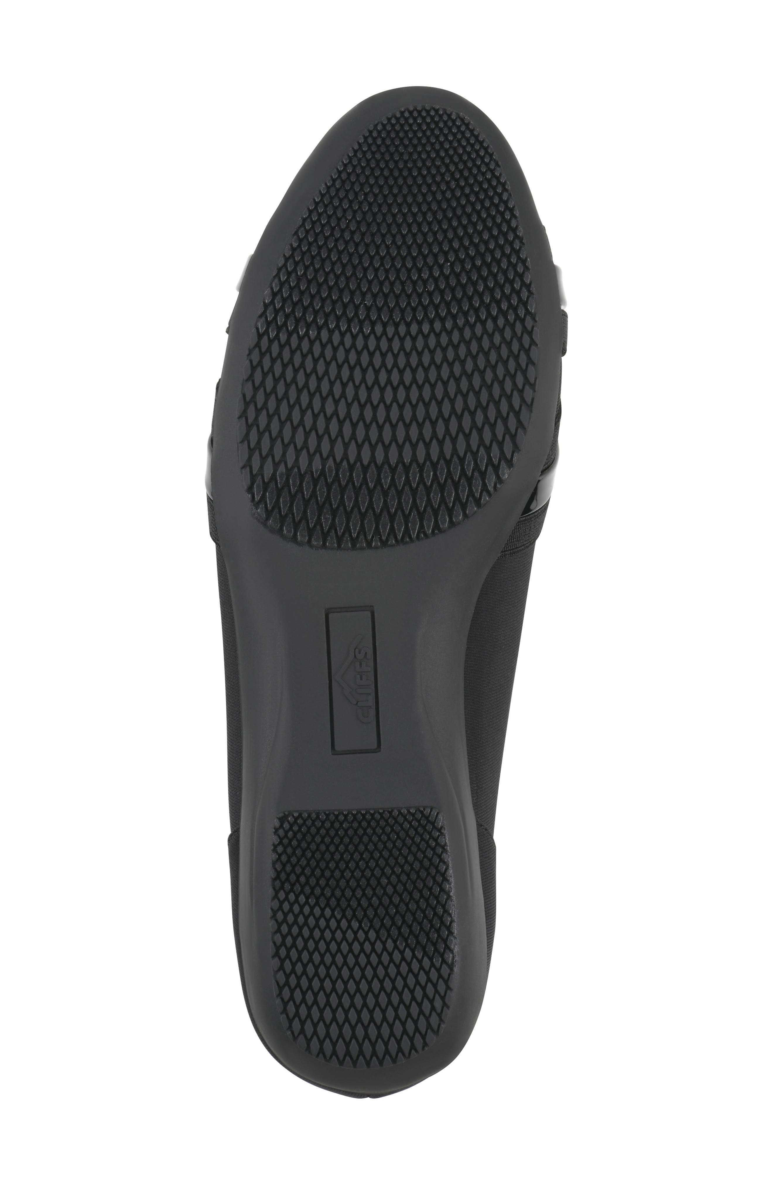 CLIFFS BY WHITE MOUNTAIN Chic Flat, Alternate, color, Black/ Nylon