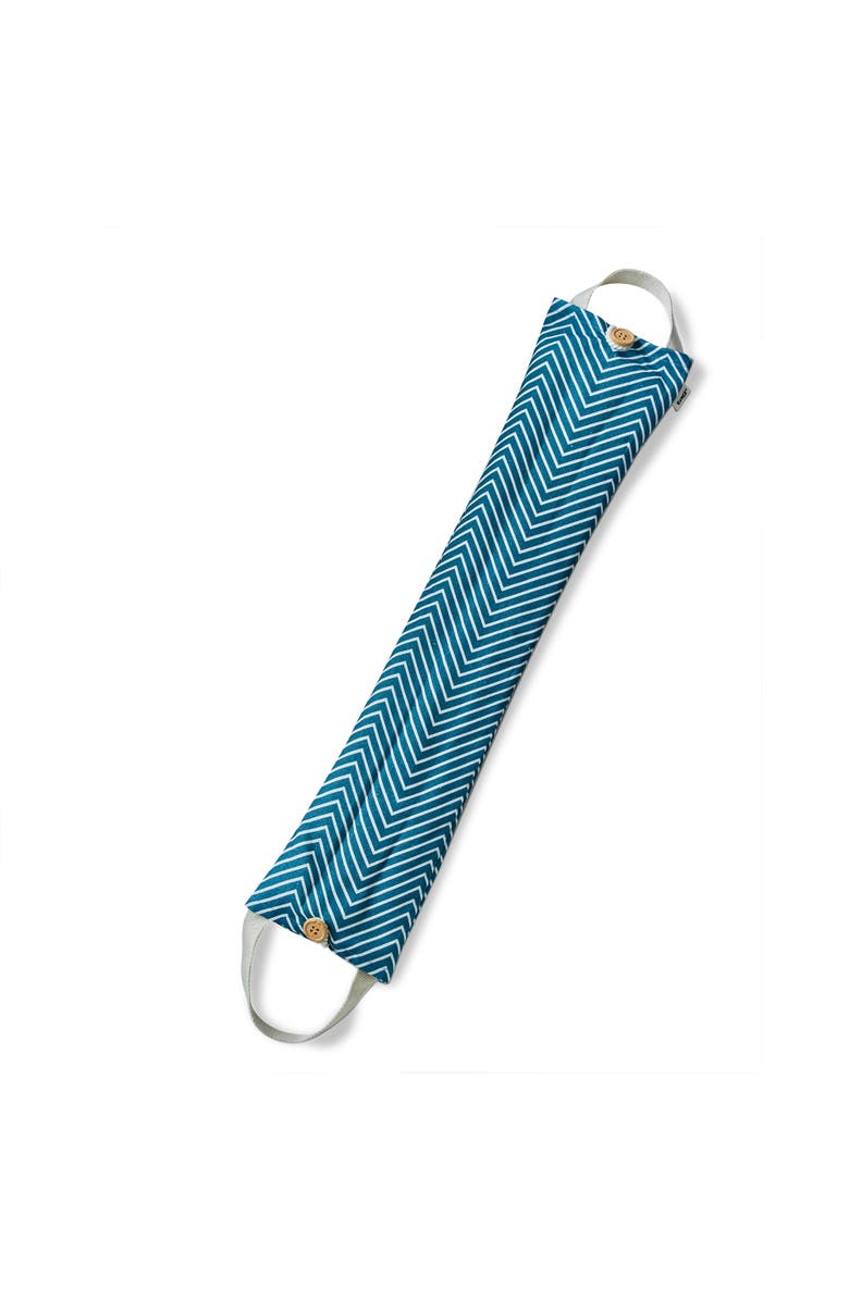 tag Chevron Warming Neck Wrap Teal Cotton Everyday, Alternate, color, Teal