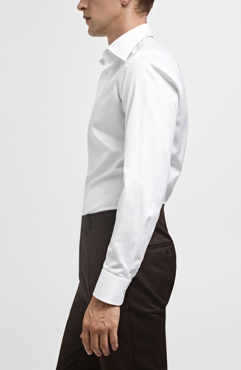 MANGO Slim Fit Button-Up Shirt, Alternate, color,