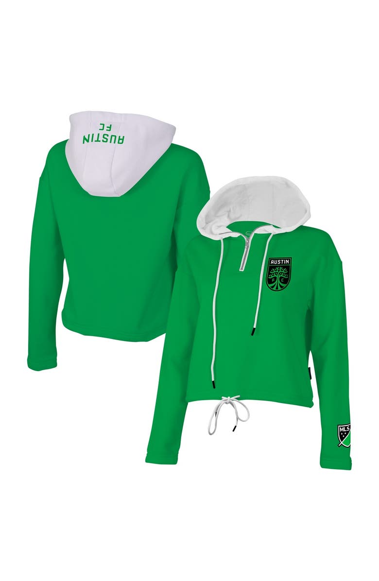 Stadium Essentials Women's Stadium Essentials Green Austin FC Game Plan Quarter-Zip Hoodie, Alternate, color, Green