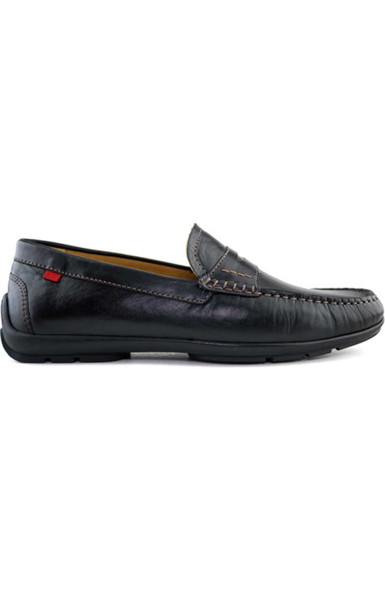 Marc Joseph New York Hamilton Place Leather Penny Driver Loafer, Alternate, color, Black Napa