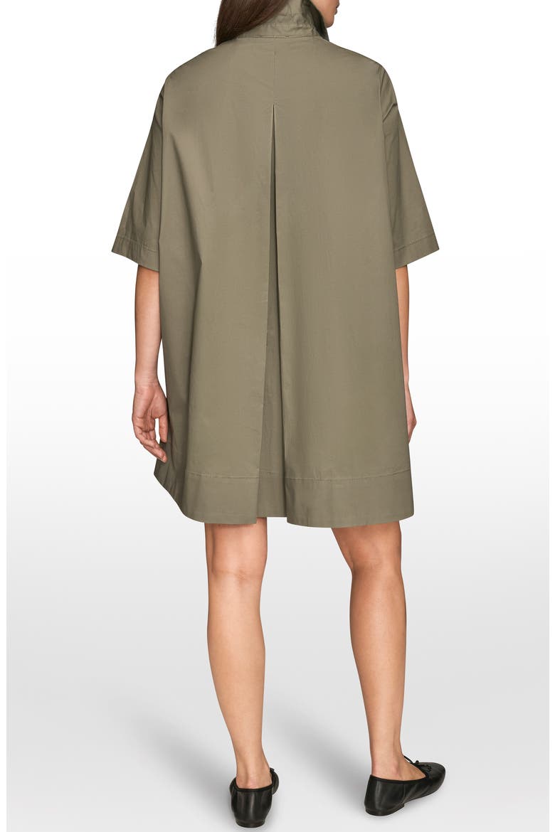 Elbow Sleeve Collar Dress, Alternate, color, KHAKI GREE