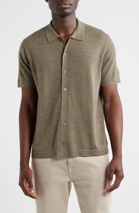 Short Sleeve Button Front Cardigan