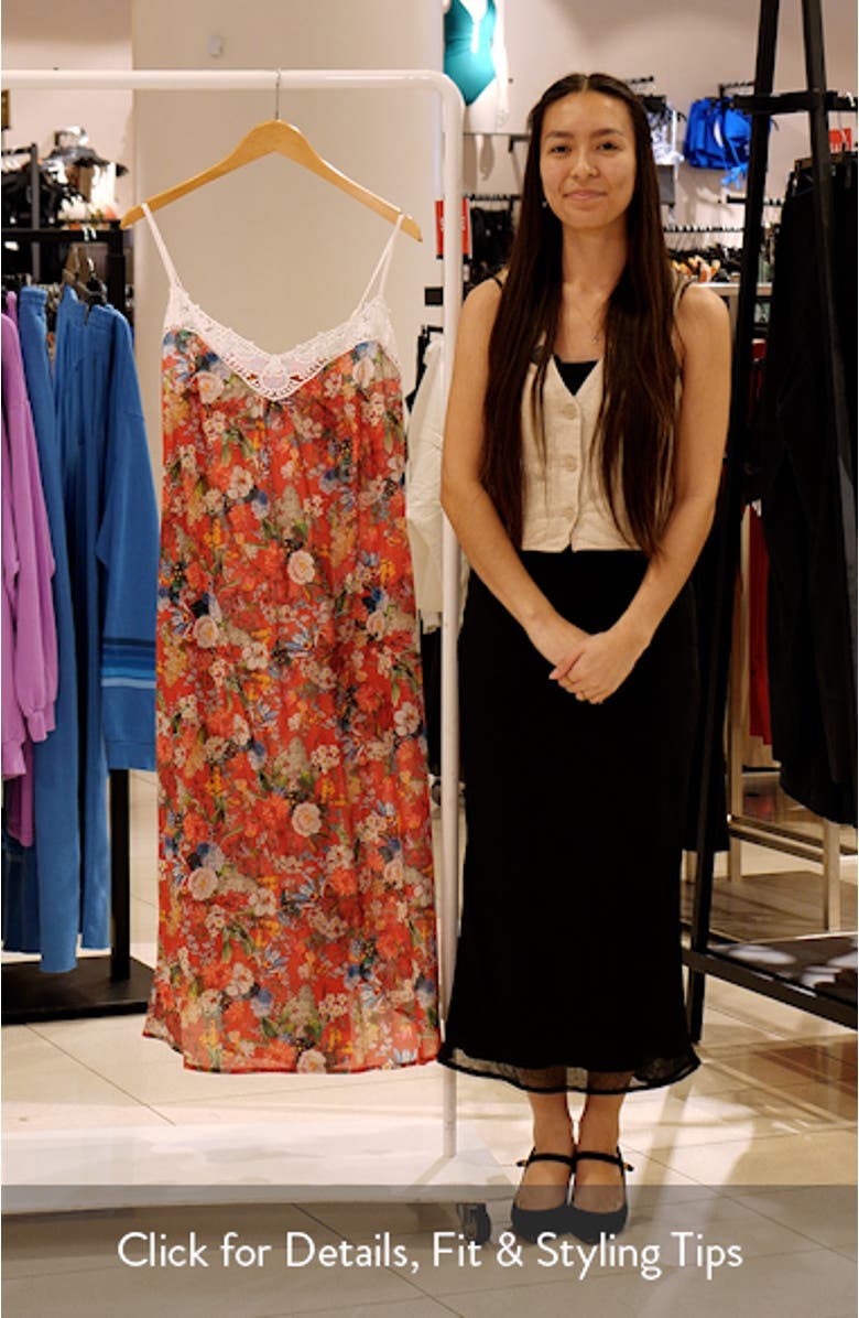 Holly Lace Trim Cotton Voile Nightgown, sales video thumbnail