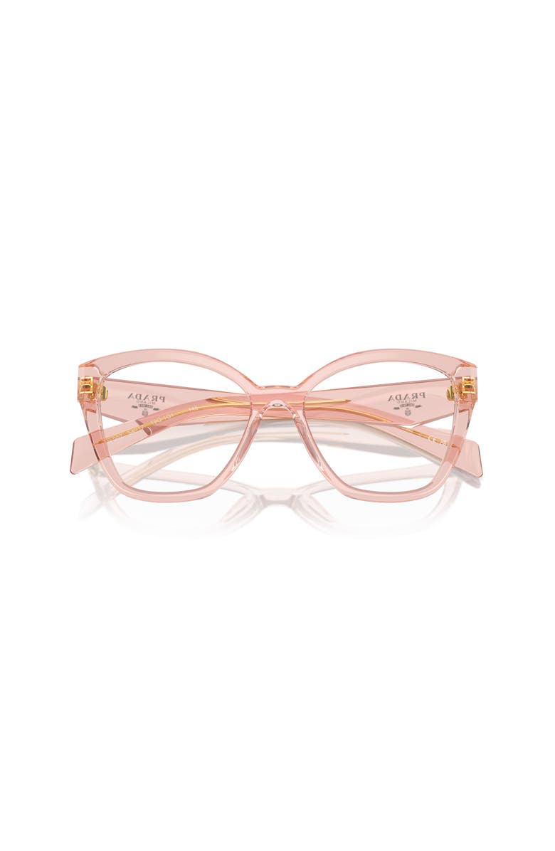 Prada 54mm Irregular optical glasses, Alternate, color, Pink