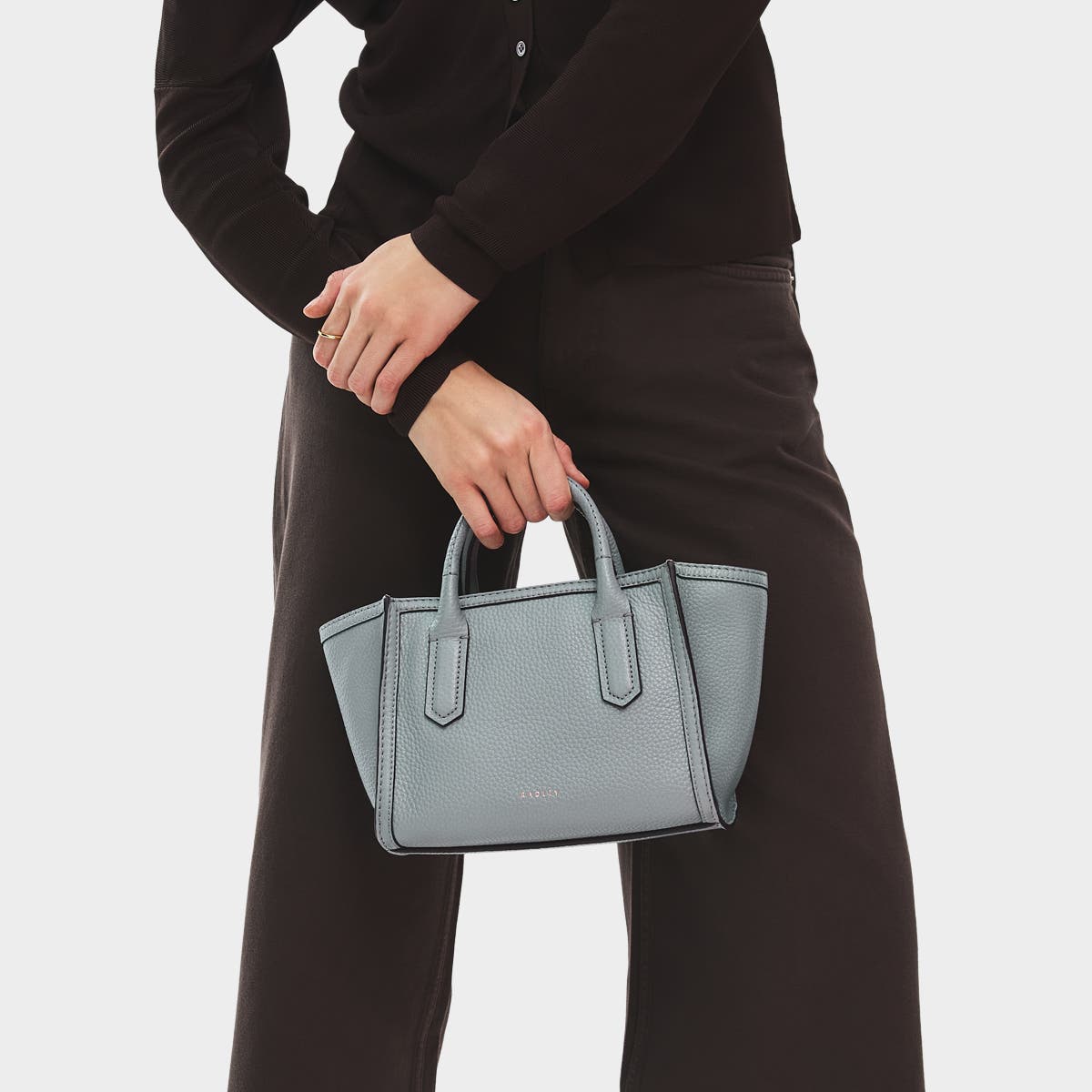 Radley The Amelie Small Ziptop Satchel Bag, Alternate, color, Steel