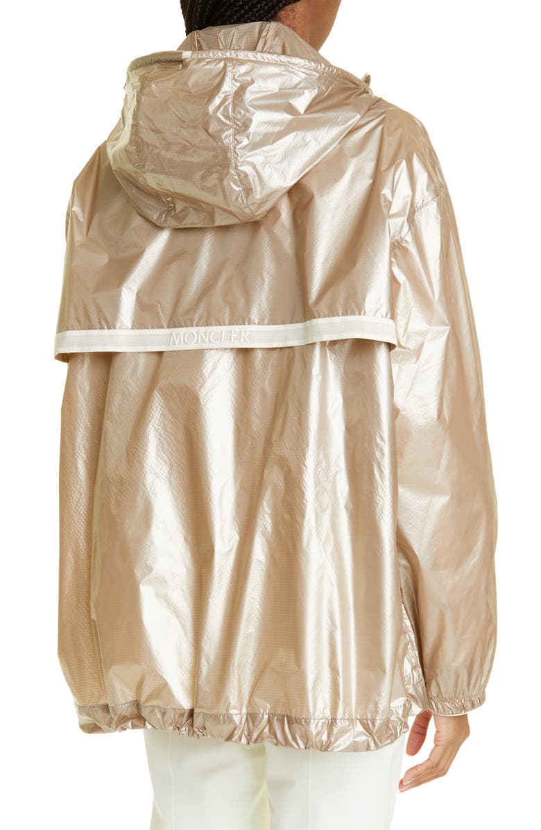 Moncler Tazenat Metallic Hooded Jacket, Alternate, color, 