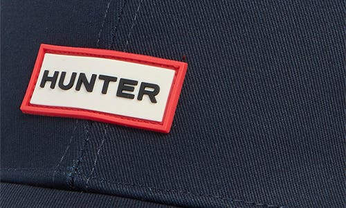 Hunter Logo Baseball Cap In Navy