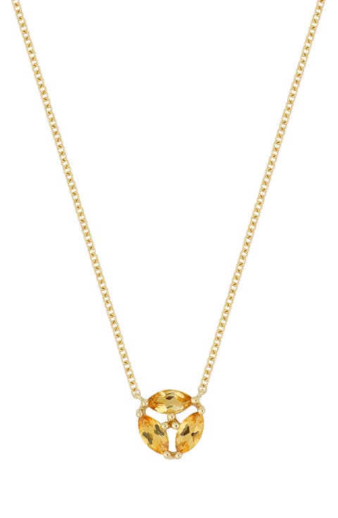 14K Gold Cluster Pendant Necklace (Nordstrom Exclusive)