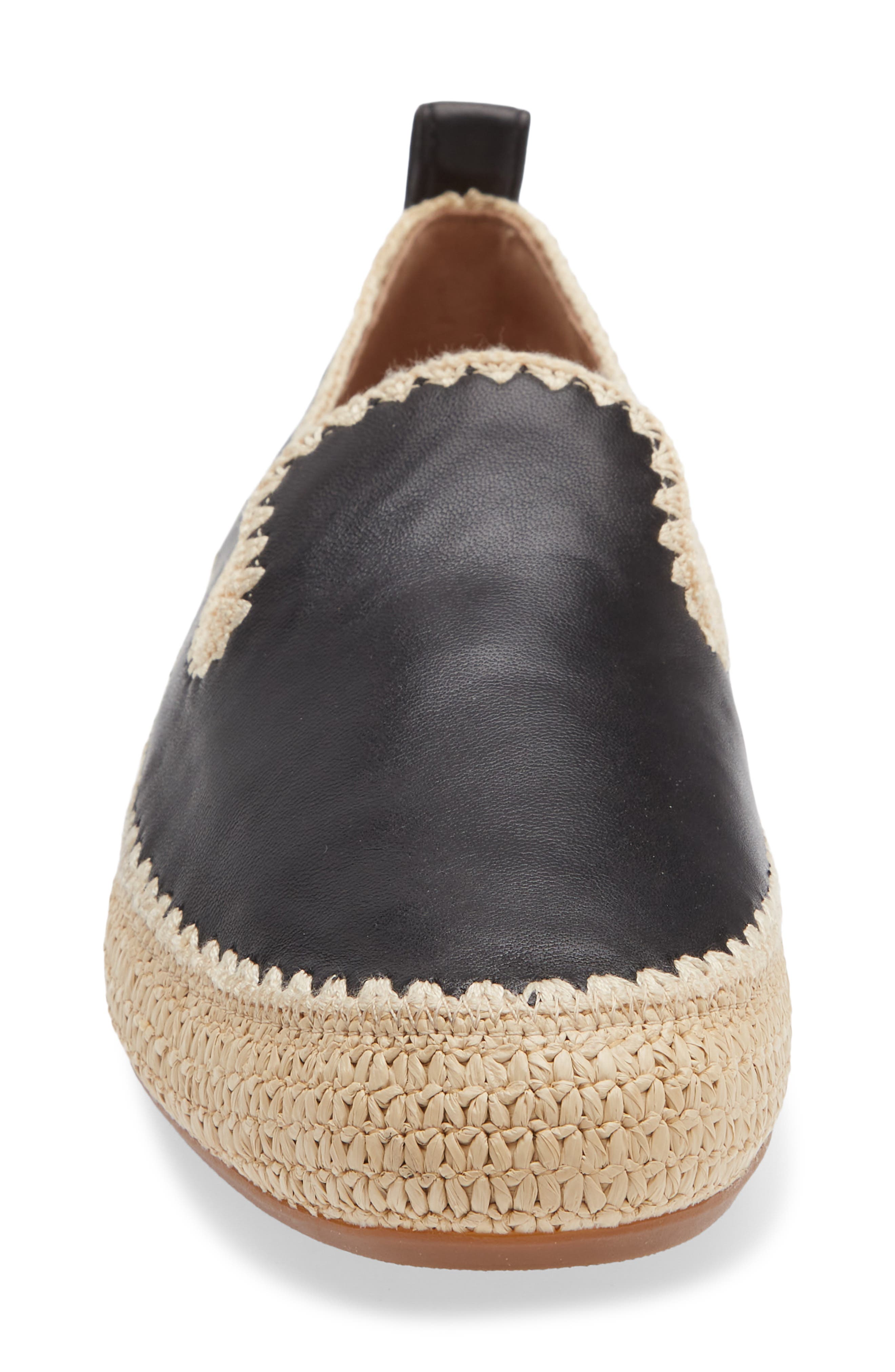 Cole Haan CloudFeel Asbury Loafer, Alternate, color, Black Leather Natural Raffia
