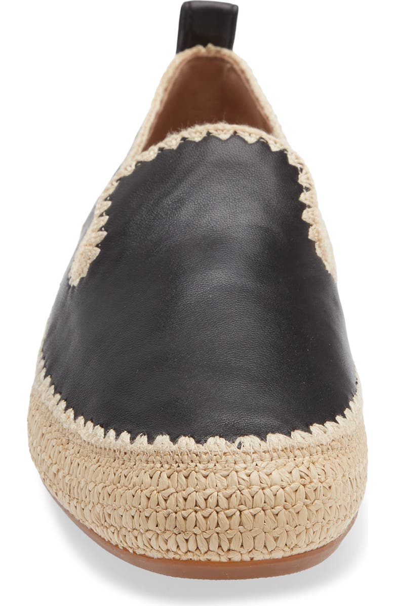 Cole Haan CloudFeel Asbury Loafer, Alternate, color, Black Leather Natural Raffia