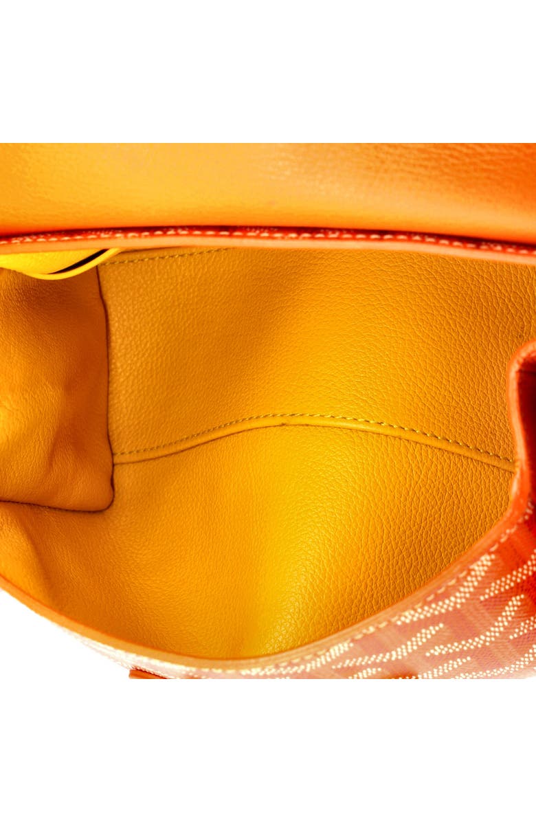 Pre-Owned Goyard Saigon Top Handle Bag Coated Canvas with Leather Mini, Alternate, color, Orange
