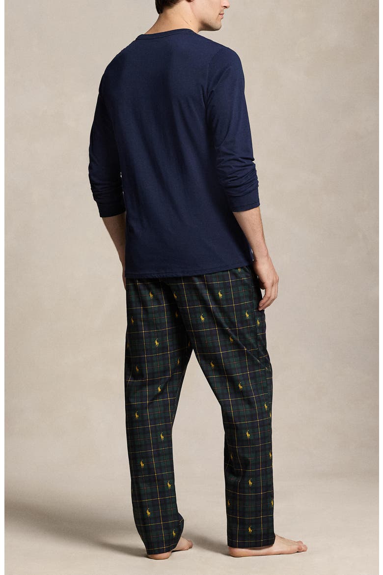 Pony Pajamas, Alternate, color, CRUISE NAVY GOLD BUGLE LOGO