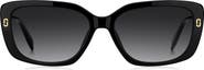 Marc Jacobs 57mm Gradient Rectangular Sunglasses