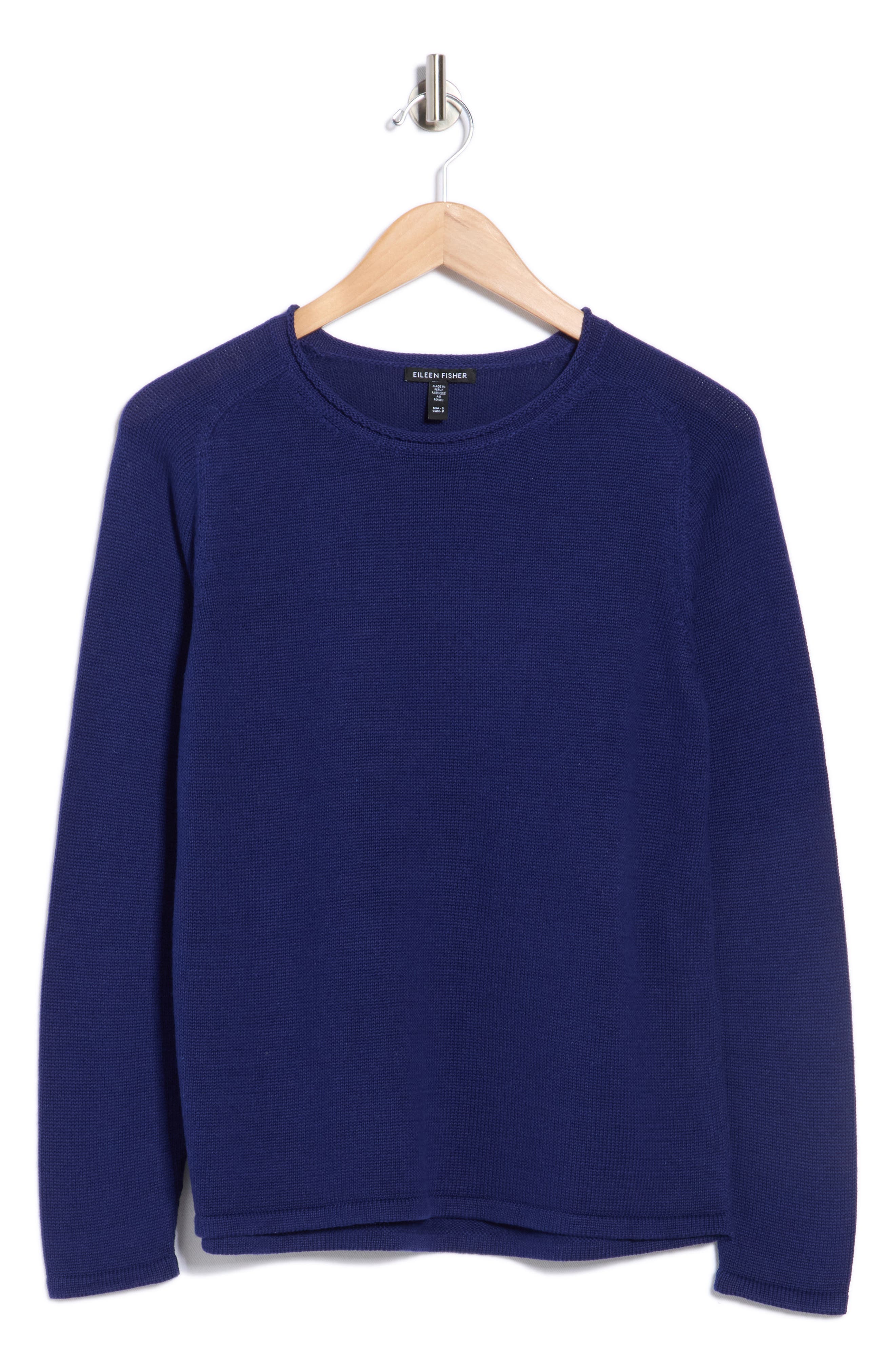 Eileen Fisher Organic Cotton & Tencel™ Lyocell Crewneck Sweater
