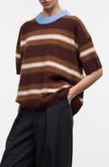 STAUD Sorrento Stripe Cashmere Sweater