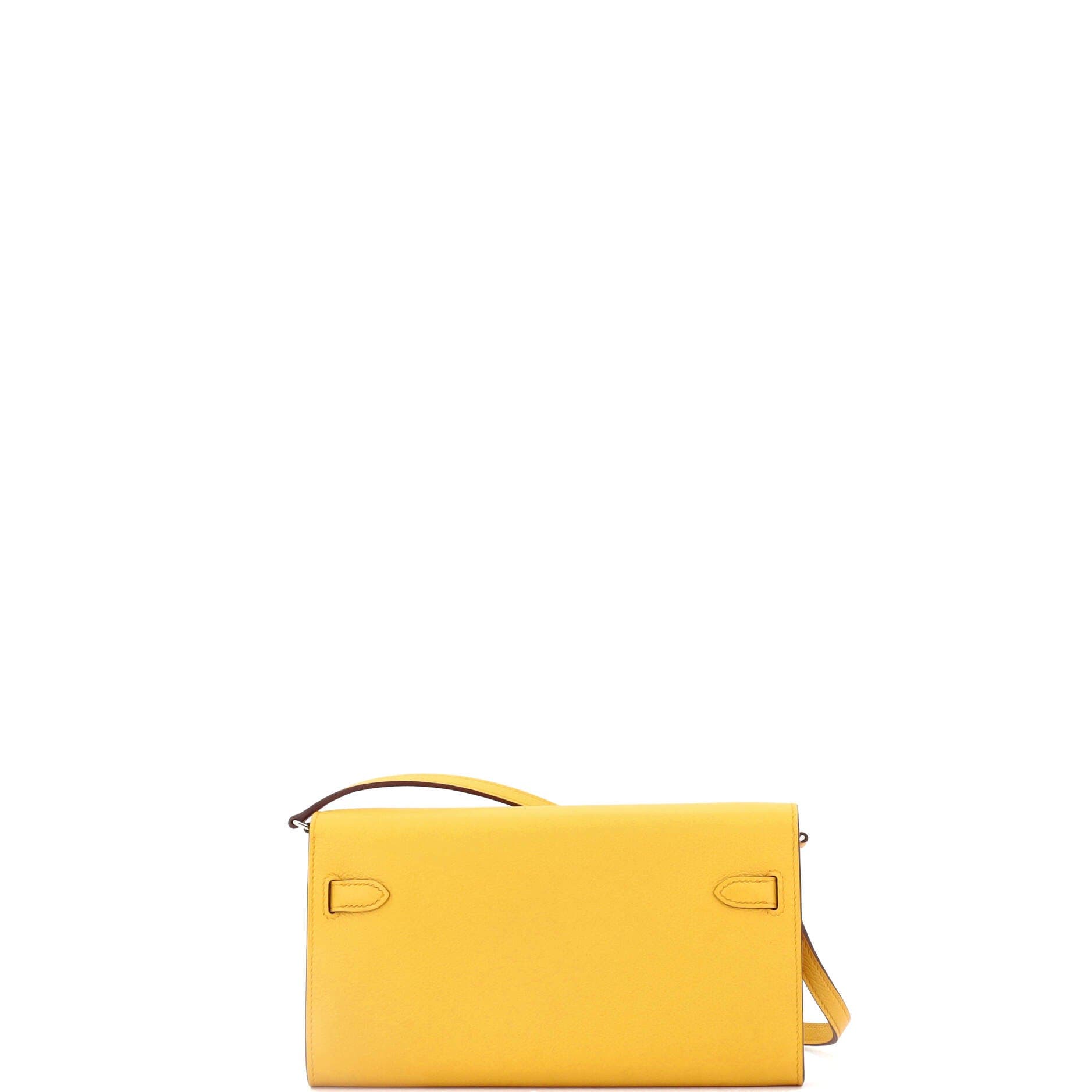 Pre-Owned Hermes Kelly To Go Wallet Evercolor, Alternate, color, 