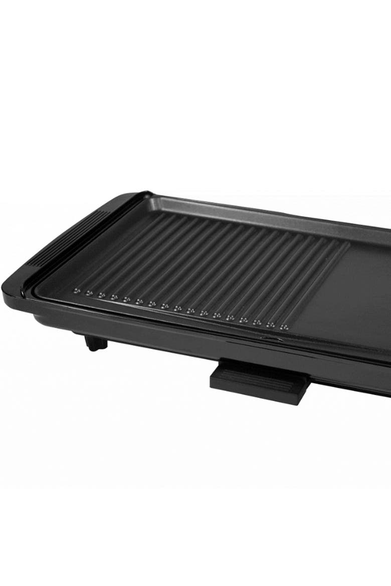 2 in 1 Family Size Electric Counter Top Grill/Griddle, Alternate, color, Black
