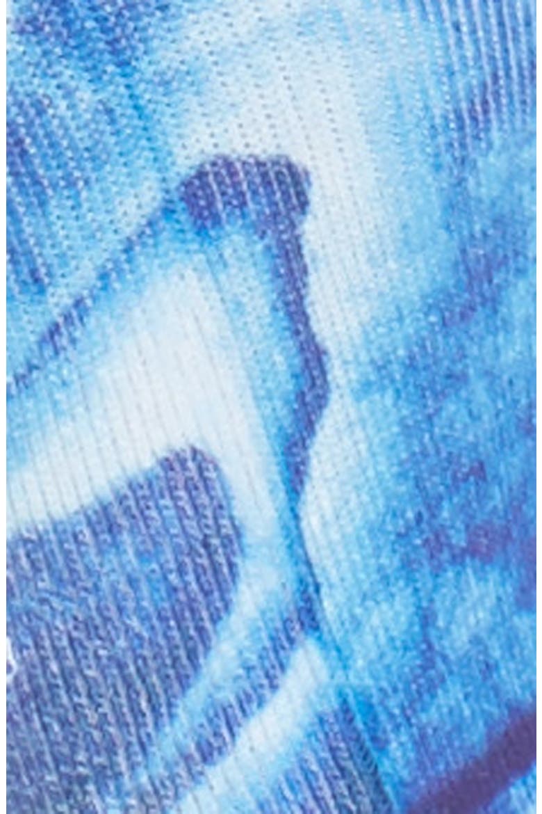 Tropic Storm No-Show Socks, Alternate, color, BLUE