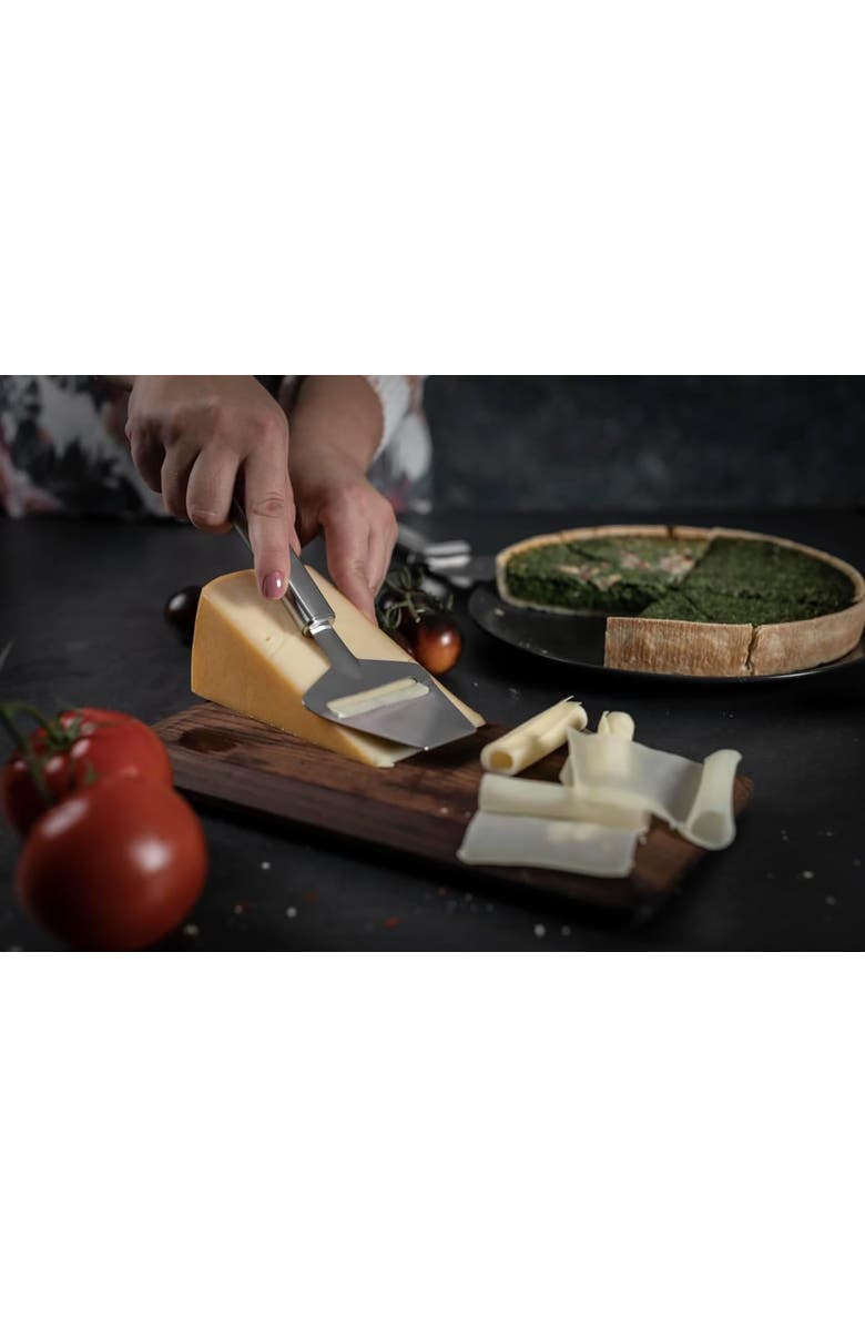 Kuhn Rikon Essential Cheese Slicer, Stainless Steel Blade for Hard & Semi-Hard Cheeses, Alternate, color, Silver