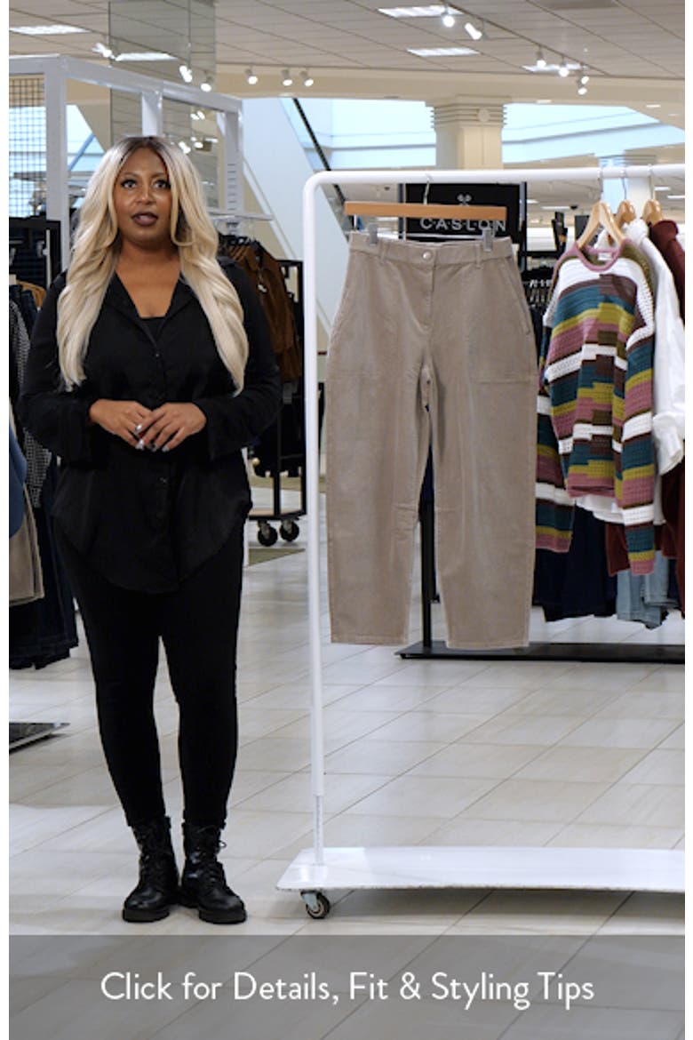 Arch Stretch Cotton Corduroy Ankle Pants video
