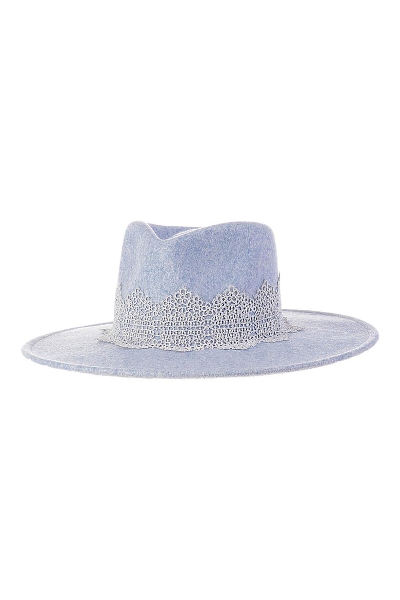 Wide Brim Felt Panama Hat, Main, color, BLUE