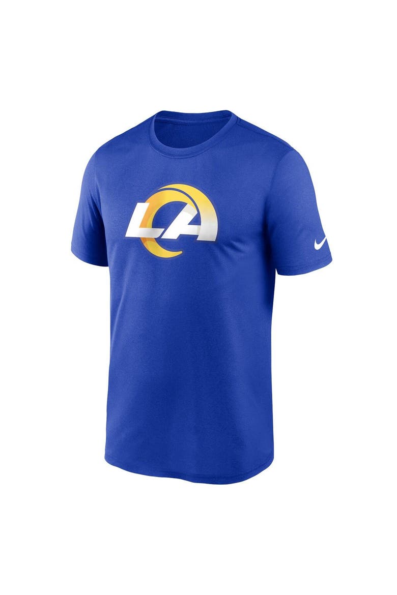 Men's Nike  Royal Los Angeles Rams Legend Logo Performance T-Shirt, Alternate, color, Royal