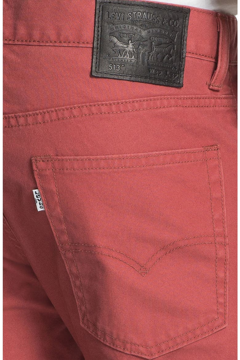 Levi's® '513™' Slim Straight Leg Canvas Pants, Alternate, color, COWHIDE