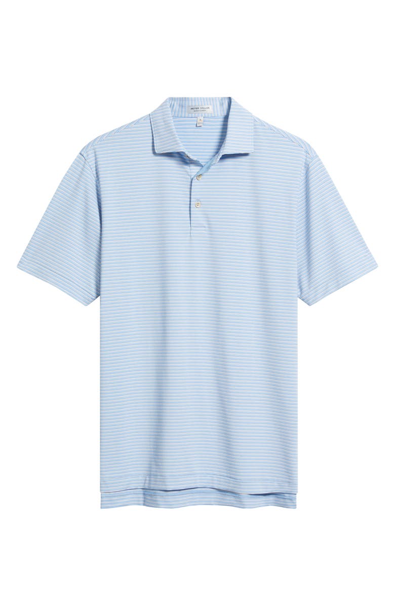 Peter Millar Owens Stripe Performance Jersey Golf Polo, Main, color, 