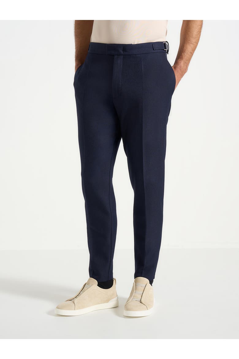 Hubert Tapered Fit Tailored Trousers, Main, color, Navy