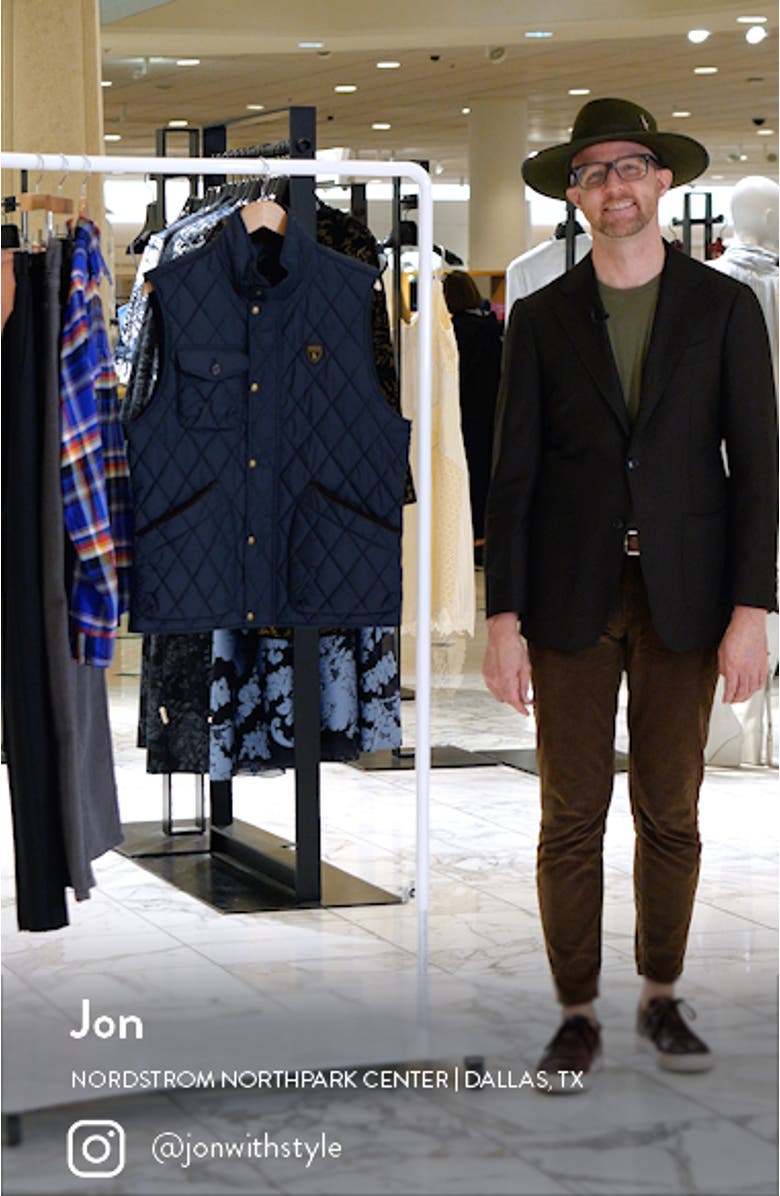 Beaton Water Repellent Quilted Vest, sales video thumbnail