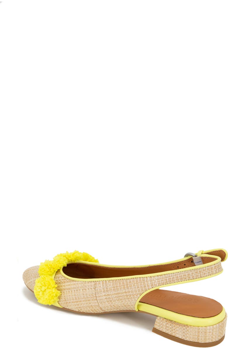 Gentle Souls Anana Raffia Flower Slingback Flat, Alternate, color,