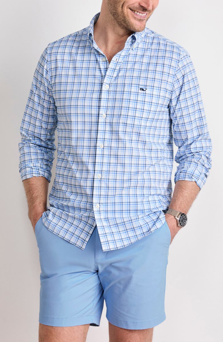 vineyard vines Callwood Plaid Performance Button-Down Shirt, Main, color, 