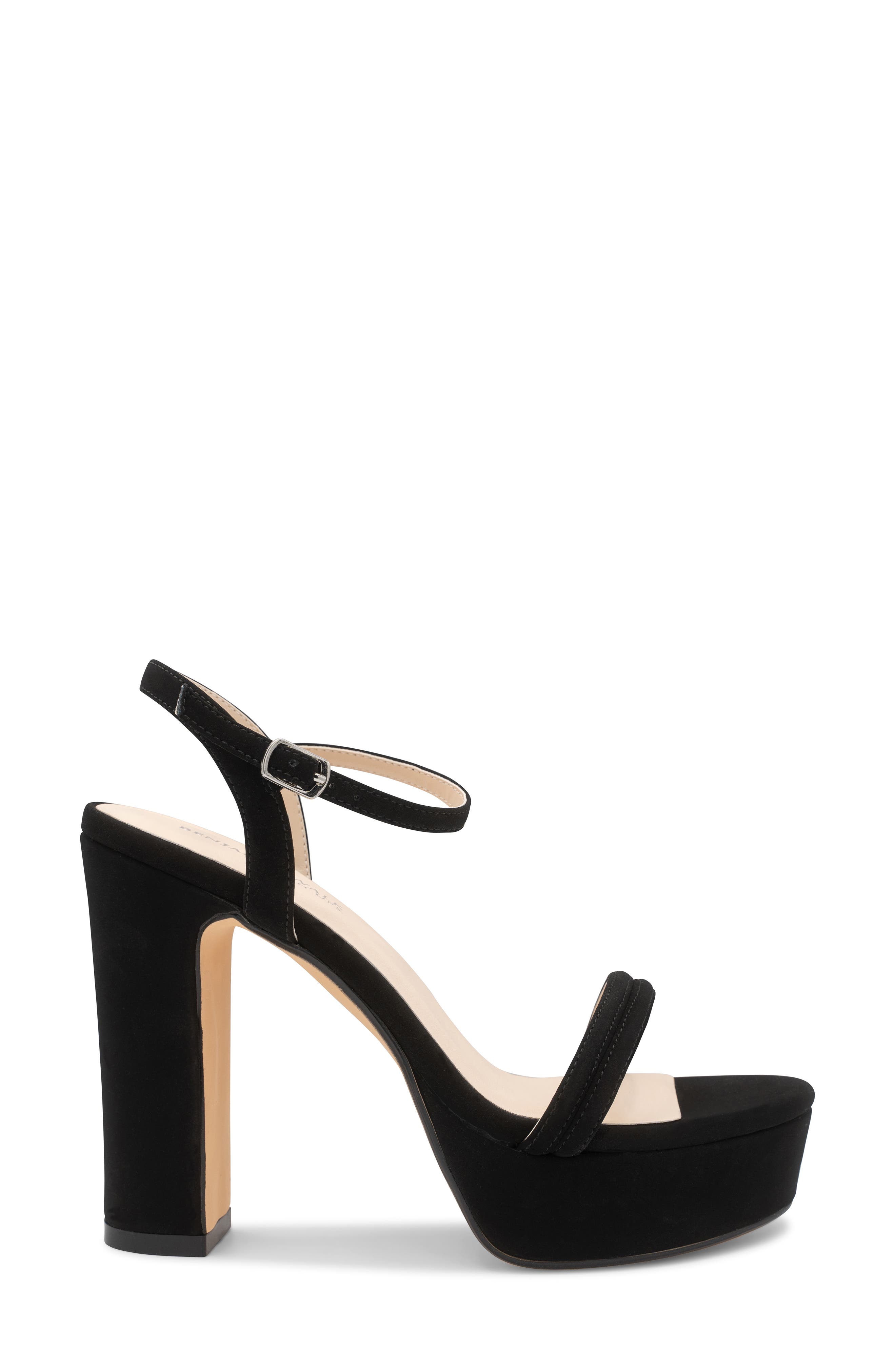 Touch Ups Natalia Ankle Strap Platform Sandal, Alternate, color, Black