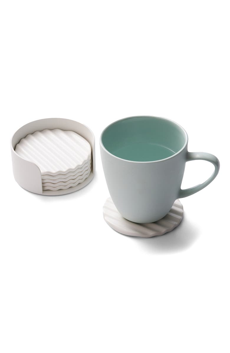 Apto Wave Set of 6 Coasters, Alternate, color, 