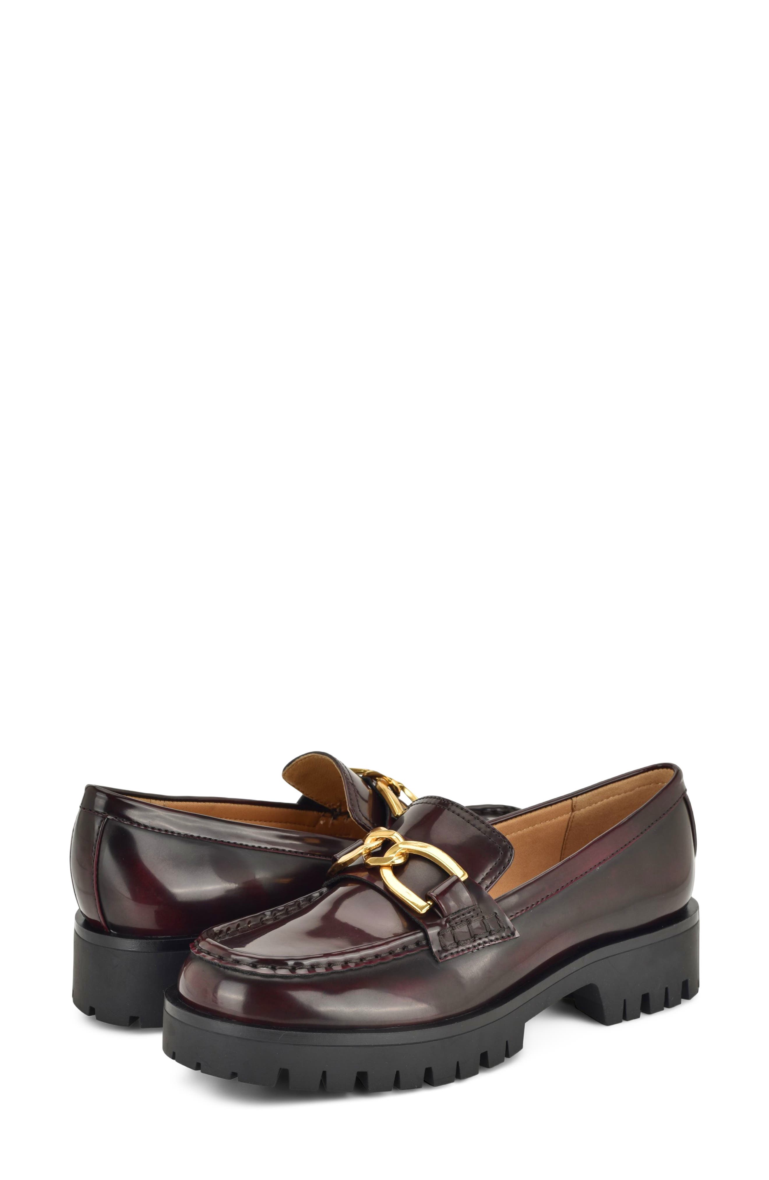Gables Lug Loafer, Alternate, color, DARK RED