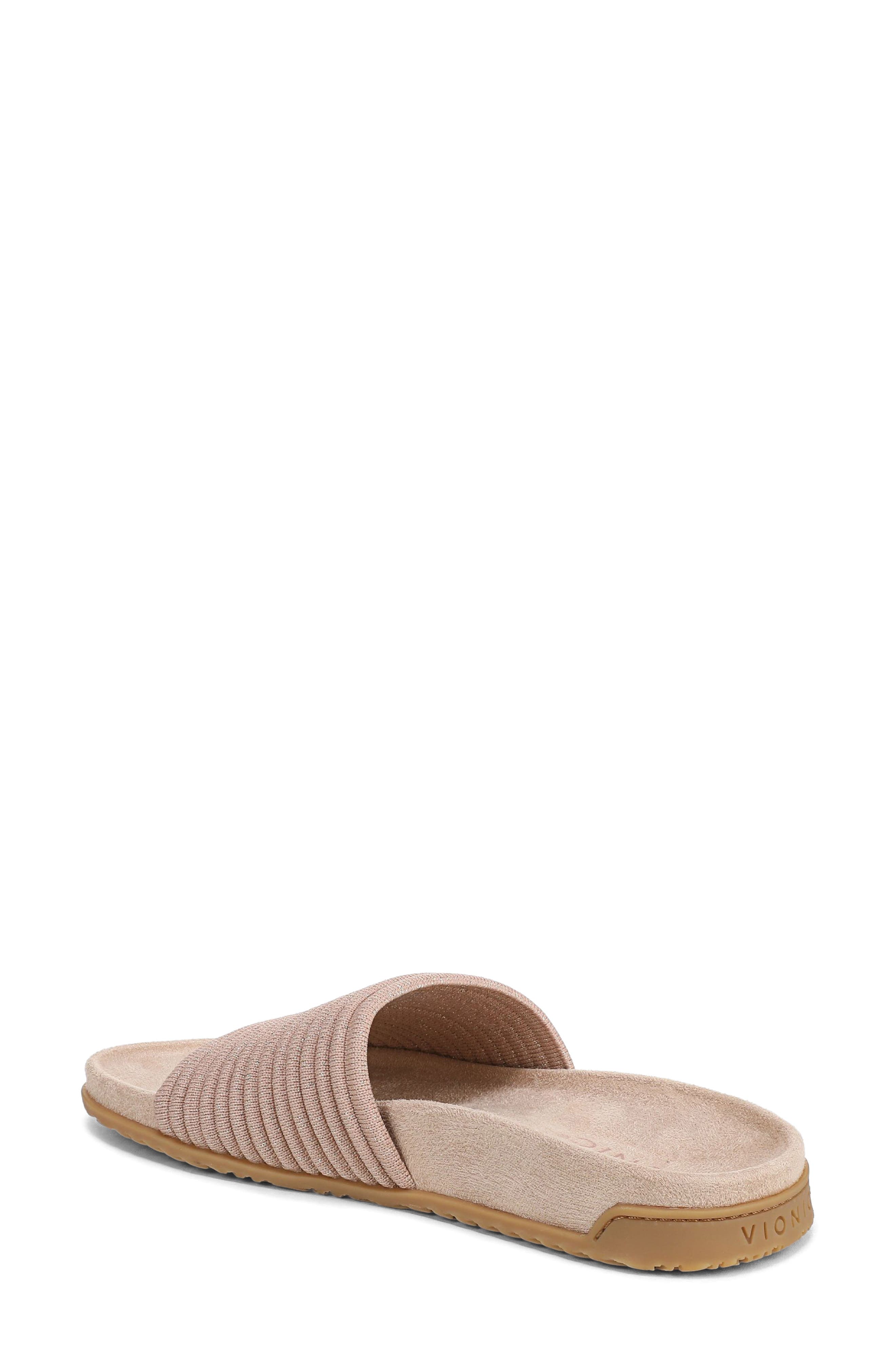 Evie Slide Sandal, Alternate, color, RUGBY TAN GOLD