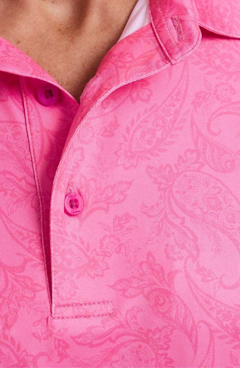 Robert Graham Orsett Performance Golf Polo, Alternate, color, Pink