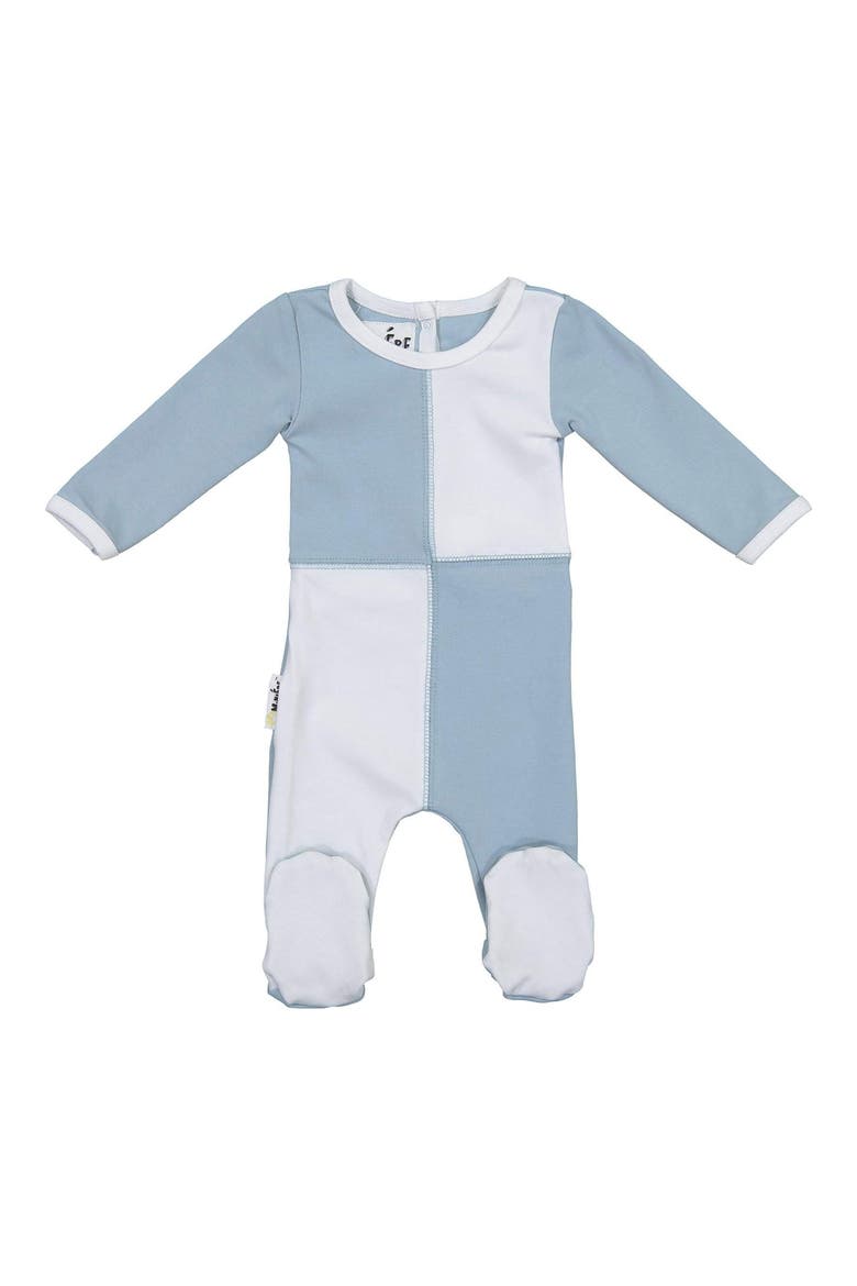 Patchwork Footie, Main, color, BLUE