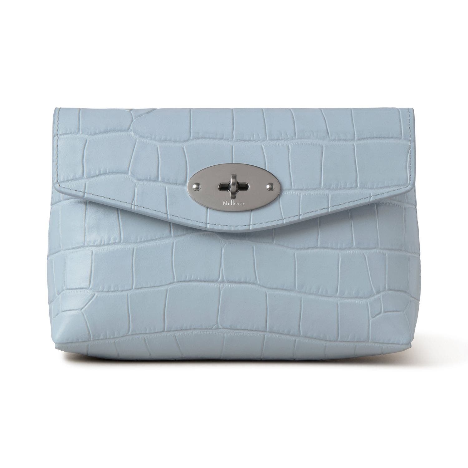 Mulberry Darley Leather Cosmetic Pouch in Poplin Blue 