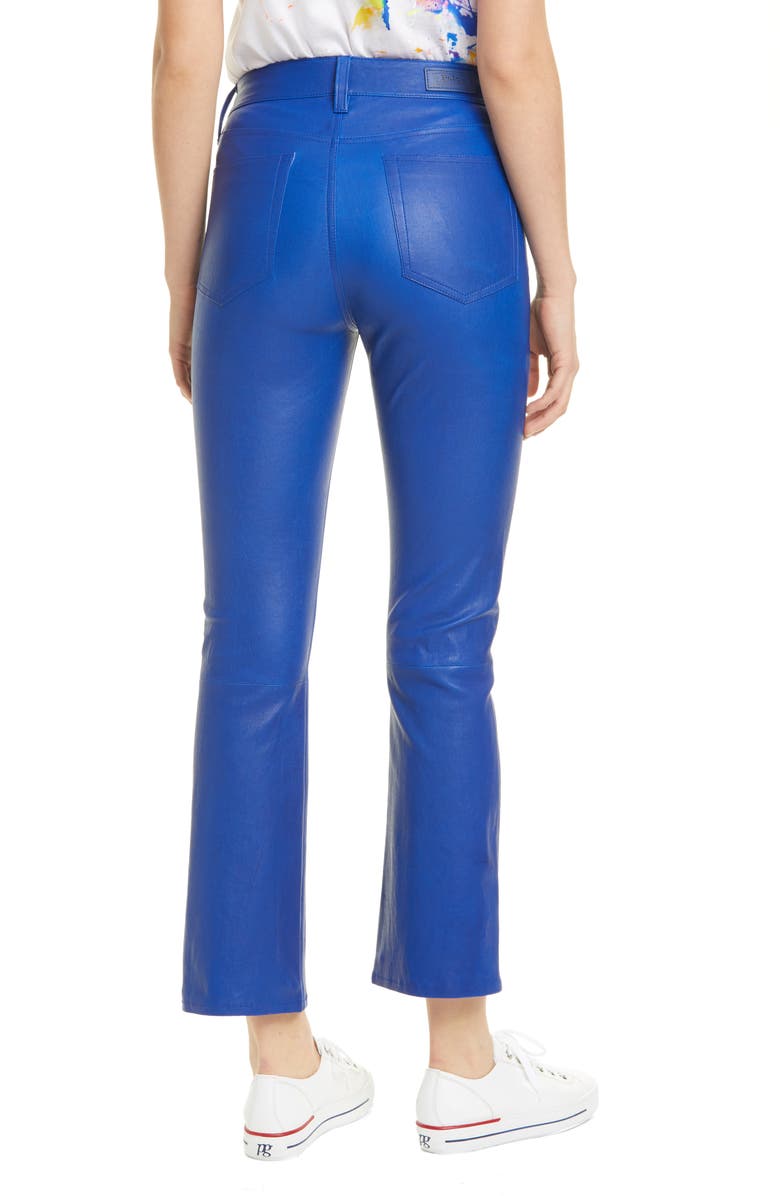 Polo Ralph Lauren Leather Crop Pants, Alternate, color, 