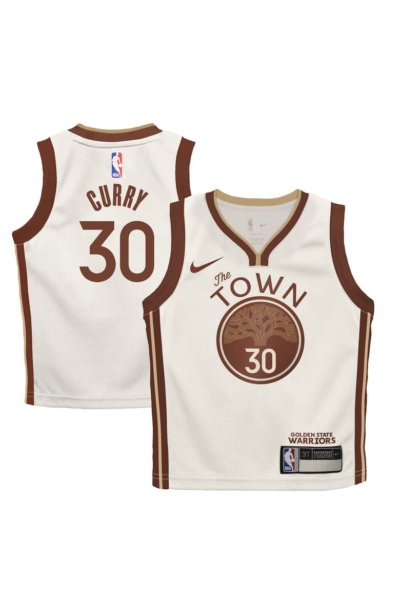 Nike Infant Nike Stephen Curry Tan Golden State Warriors 2025/26 City Edition Swingman Jersey, Alternate, color, Tan