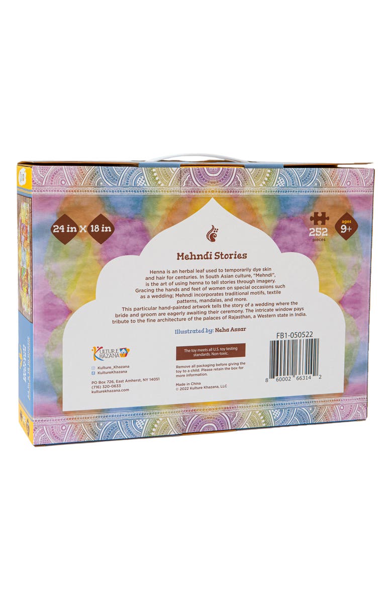 KULTURE KHAZANA Mehndi Stories 252-Piece Puzzle, Alternate, color,