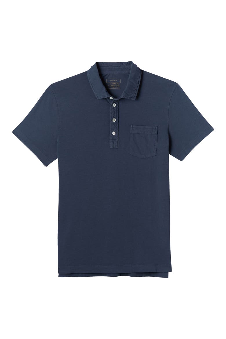 Pensacola Slim Fit Organic Cotton Pocket Polo, Main, color, NAVY